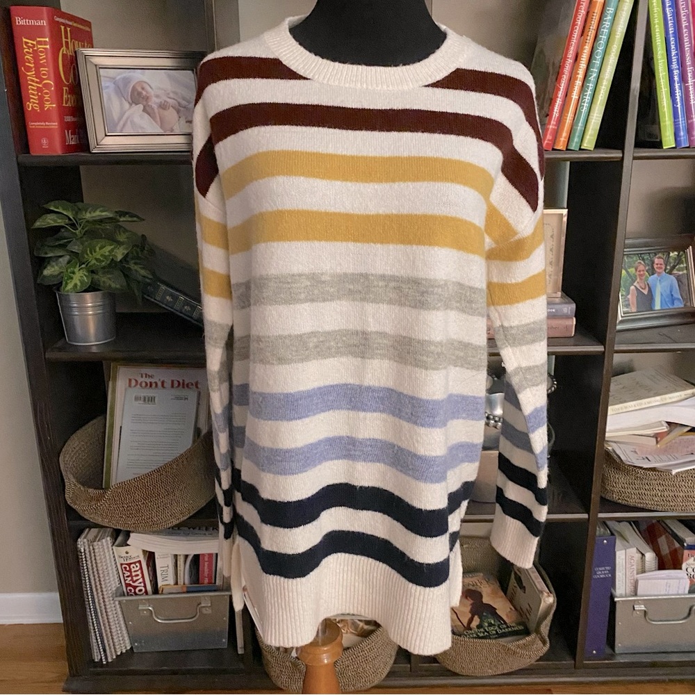 Staccato Soft Striped Tunic Sweater